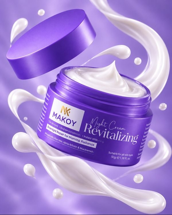 Product creative for MAKOY night cream